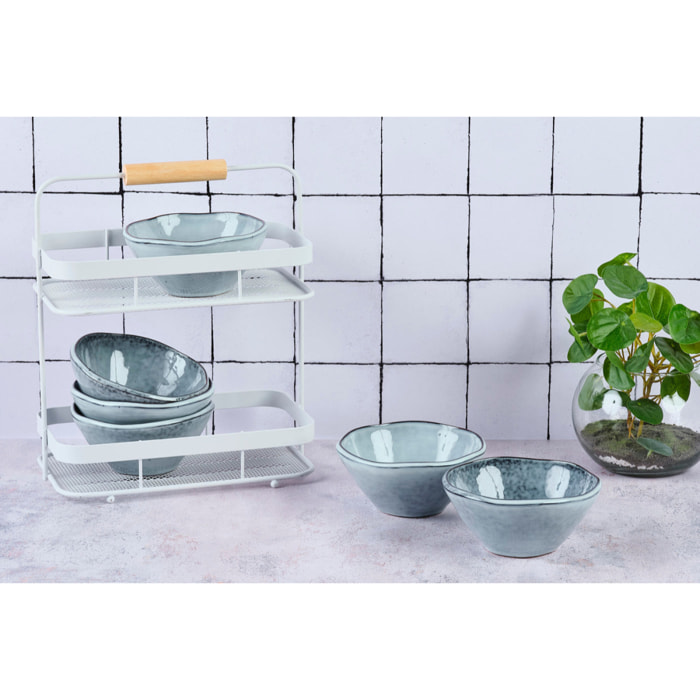 Bol CLOUD Ø14cm - 6 pièces - Gris orage