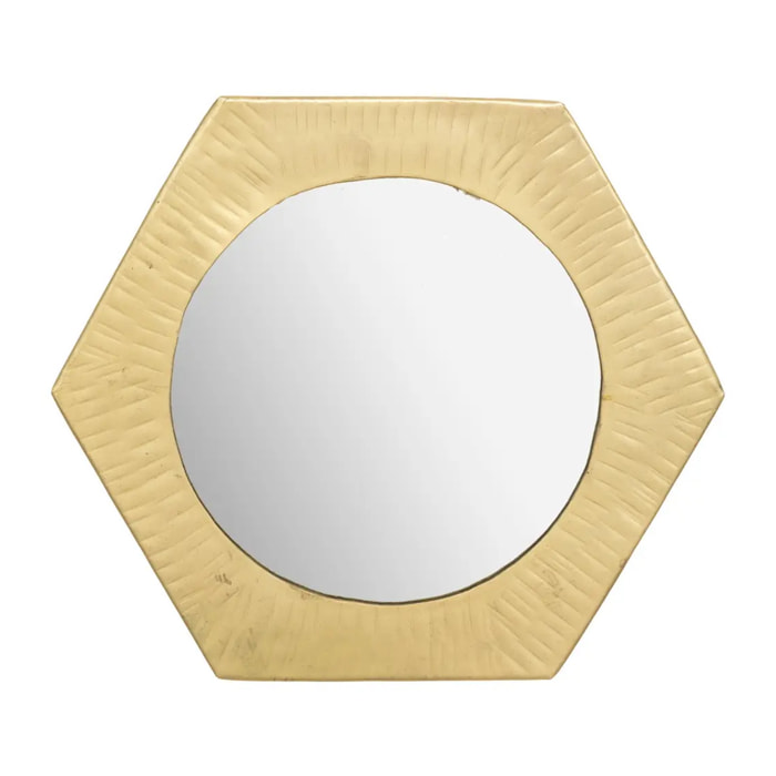 Miroir "Romy" métal 18x18cm