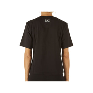 T-Shirt Emporio Armani T-Shirt Logo Crossover Nero Nero