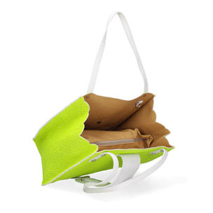 Borsa a spalla da donna - Modello Palermo - Vera pelle - 32.0 x 26.0 x 13.0 cm