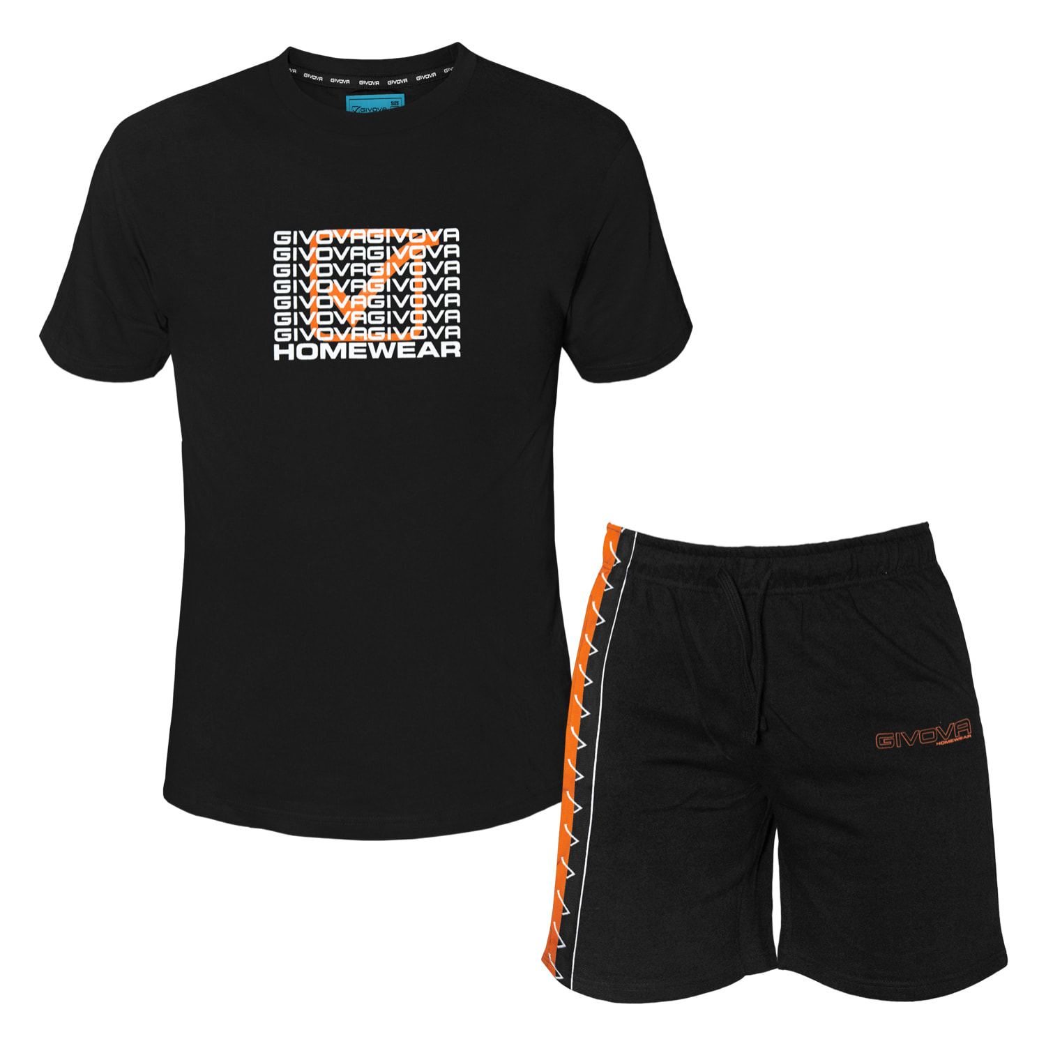 Completo Homewear Uomo Manica Corta GIVOVA Cotone