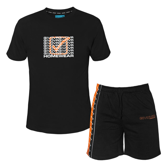 Completo Homewear Uomo Manica Corta GIVOVA Cotone