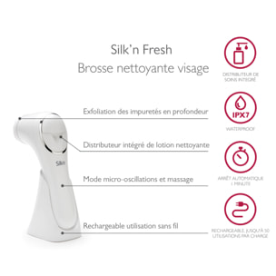 Fresh brosse visage avec disibution de soins intégré Silk'n FR1PEU001