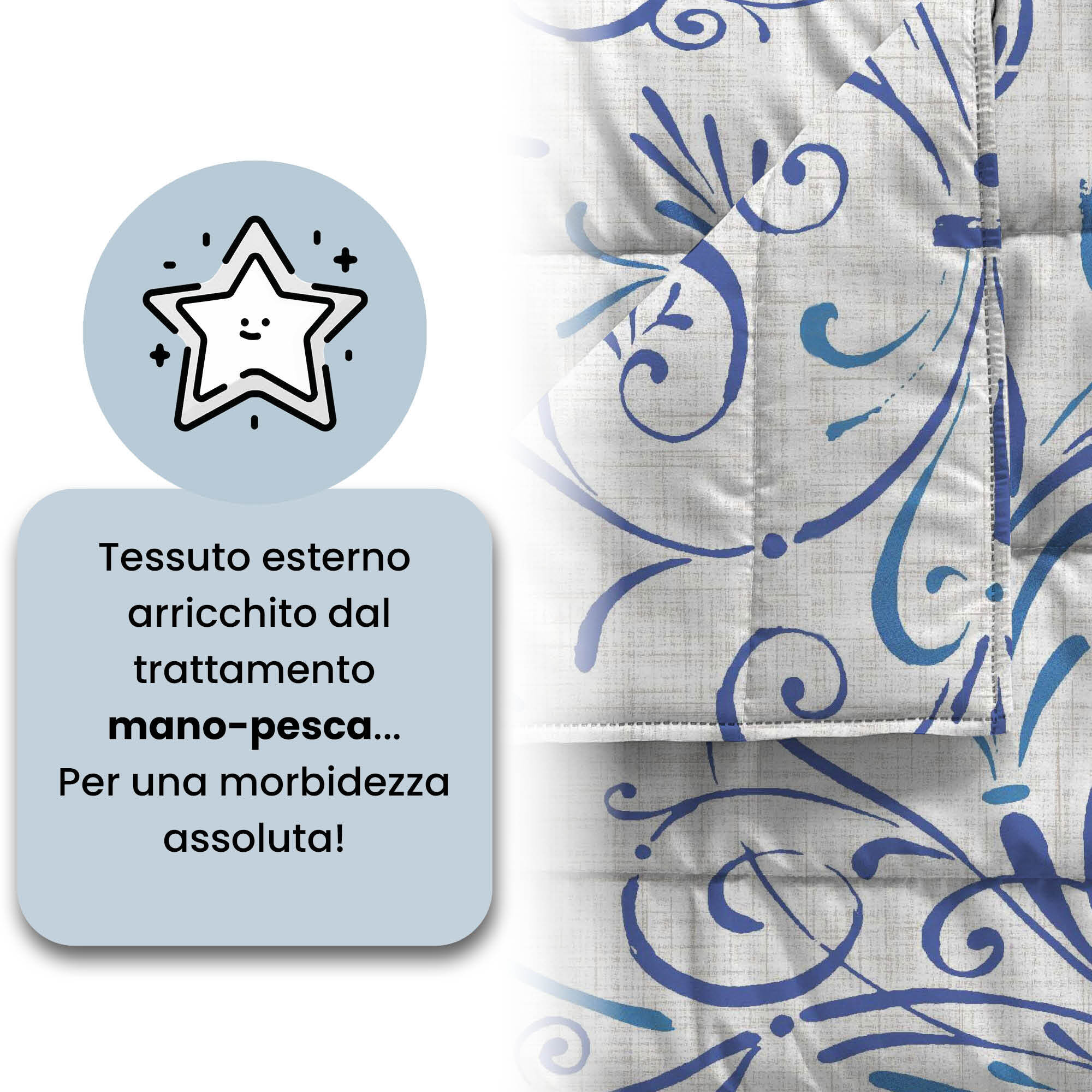 TRAPUNTINO ESTIVO BASIC, 100gr - Made in Italy - MATRIMONIALE