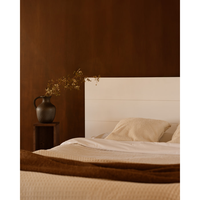 Tête de lit en bois DM blanc en différentes tailles