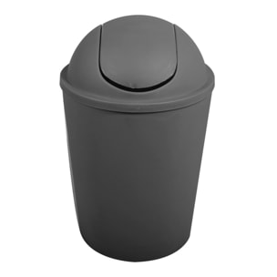 Cubo de basura "AKO" 5,5L con tapa abatible Gris