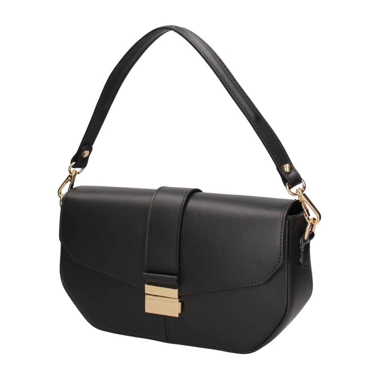 Borsa a spalla da donna - Modello False - Vera pelle - 27.0 x 15.0 x 7.0 cm
