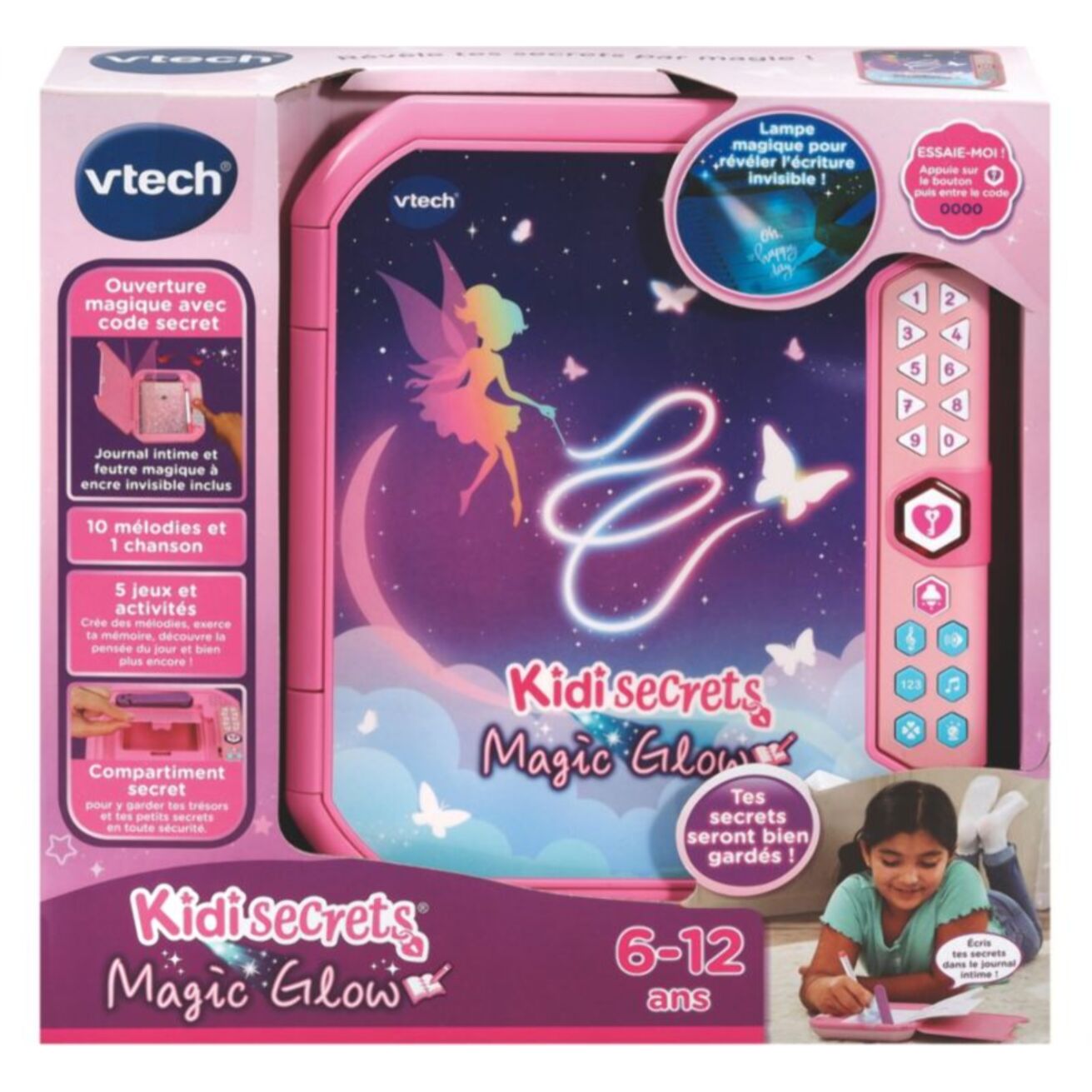 Jeu éducatif VTECH Kidisecrets Journal Intime Magic glow