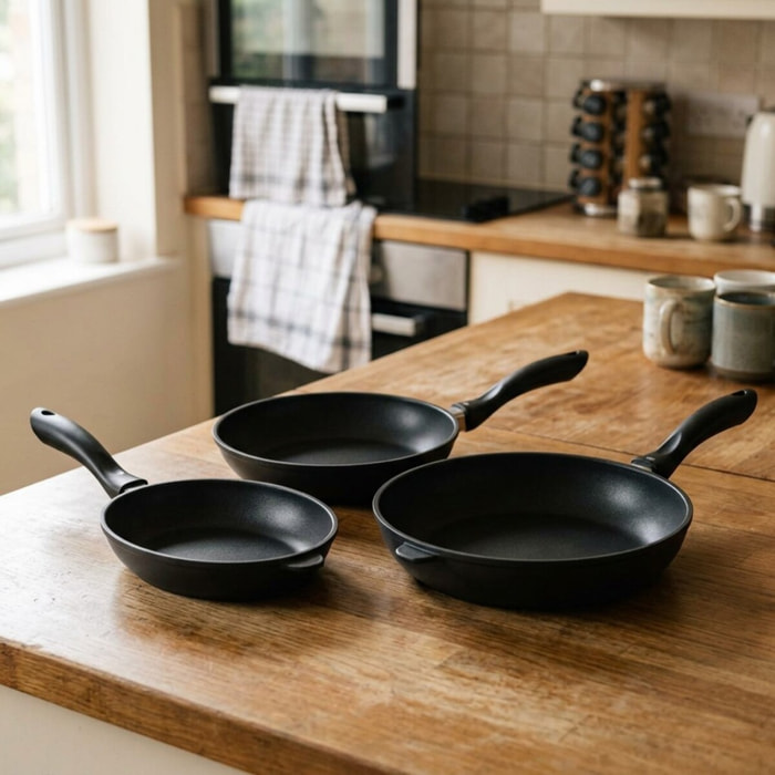 Set de 3 poêles sans PFAS Elo Alucast