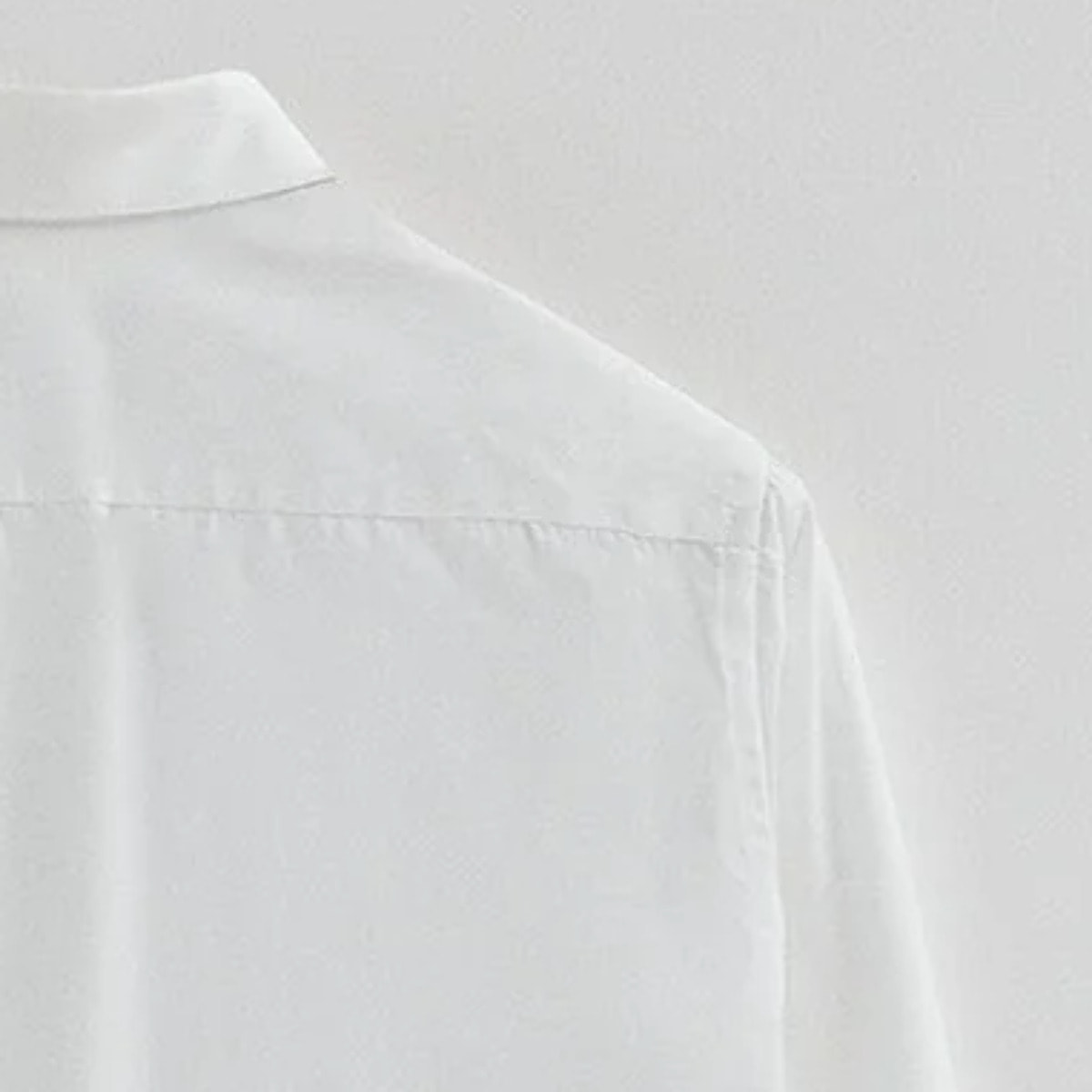 Camisa blanca de poplin y corte slim con logo Rigby Go
