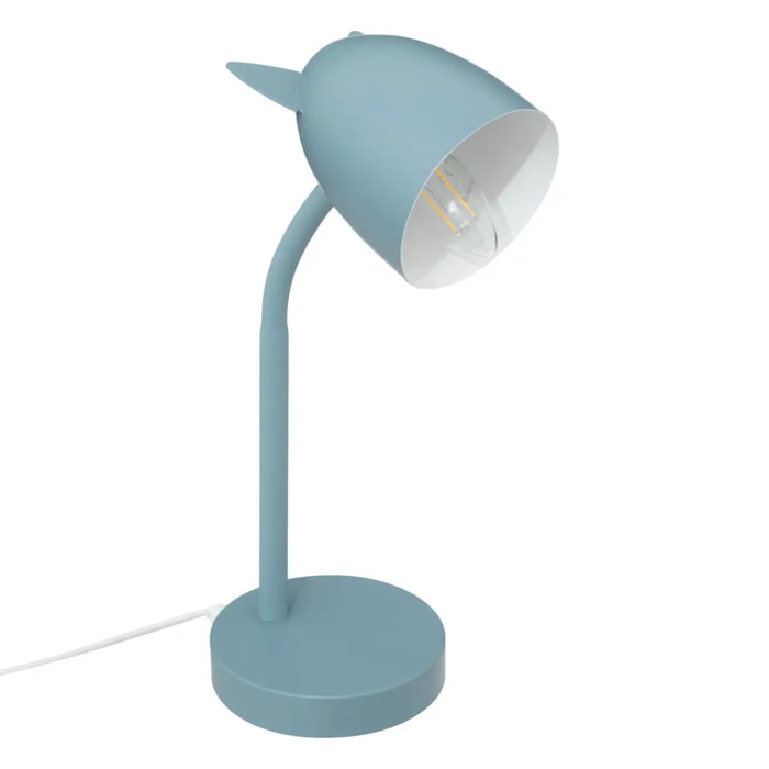 Lampe enfant "Oreilles" H31cm bleu