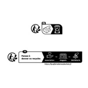 Ensemble 3 accessoires de salle de bain Céramique PALMA Blanc MSV