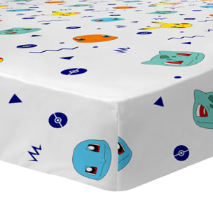 Drap-housse imprimé 100% coton, POKEMON ZIGGY