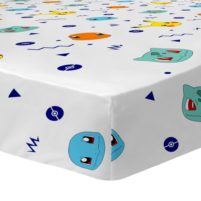 Drap-housse imprimé 100% coton, POKEMON ZIGGY