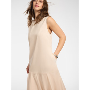 Elena Mirò - Vestido largo - Beige