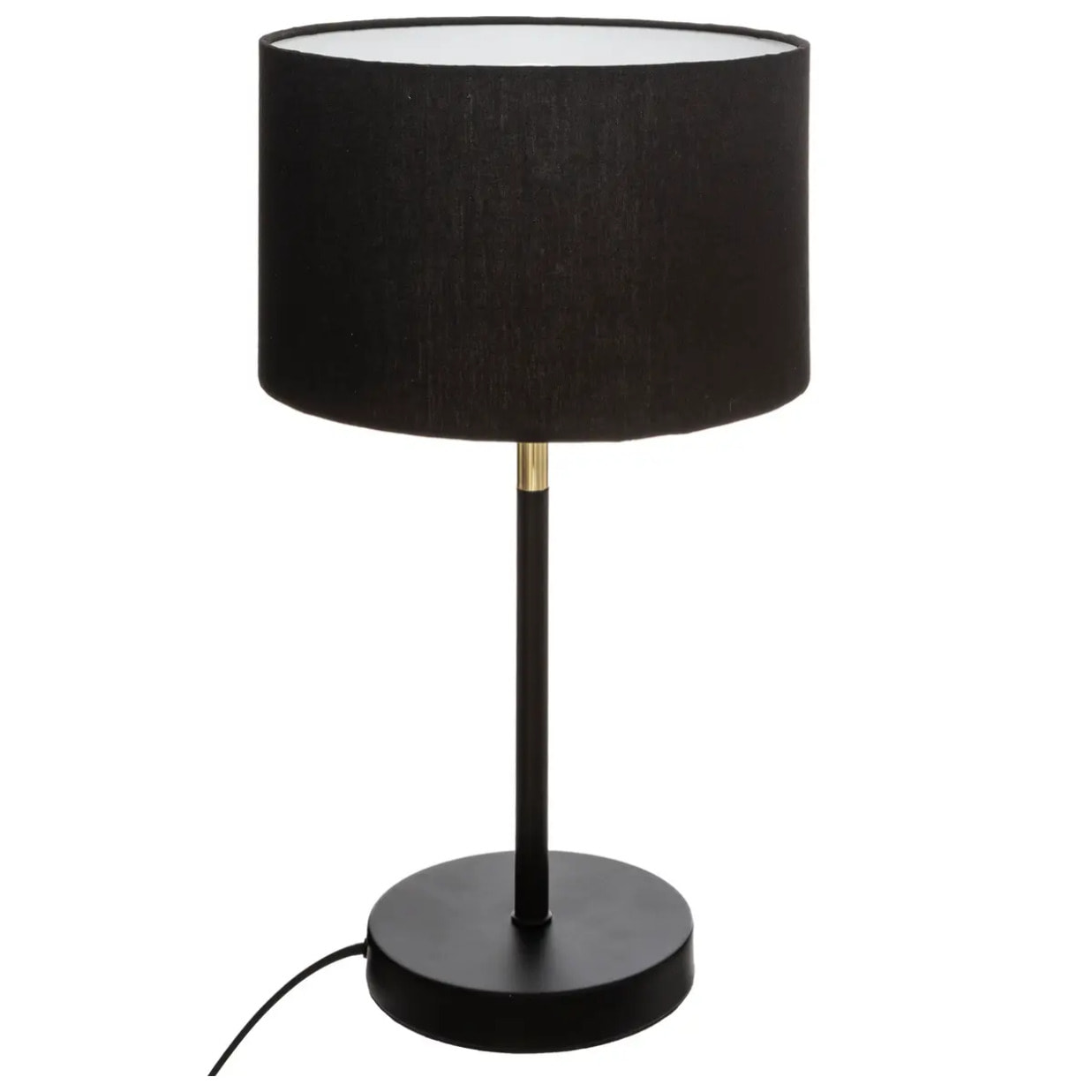 Lampe "Jule" - noir et doré - métal H42 cm