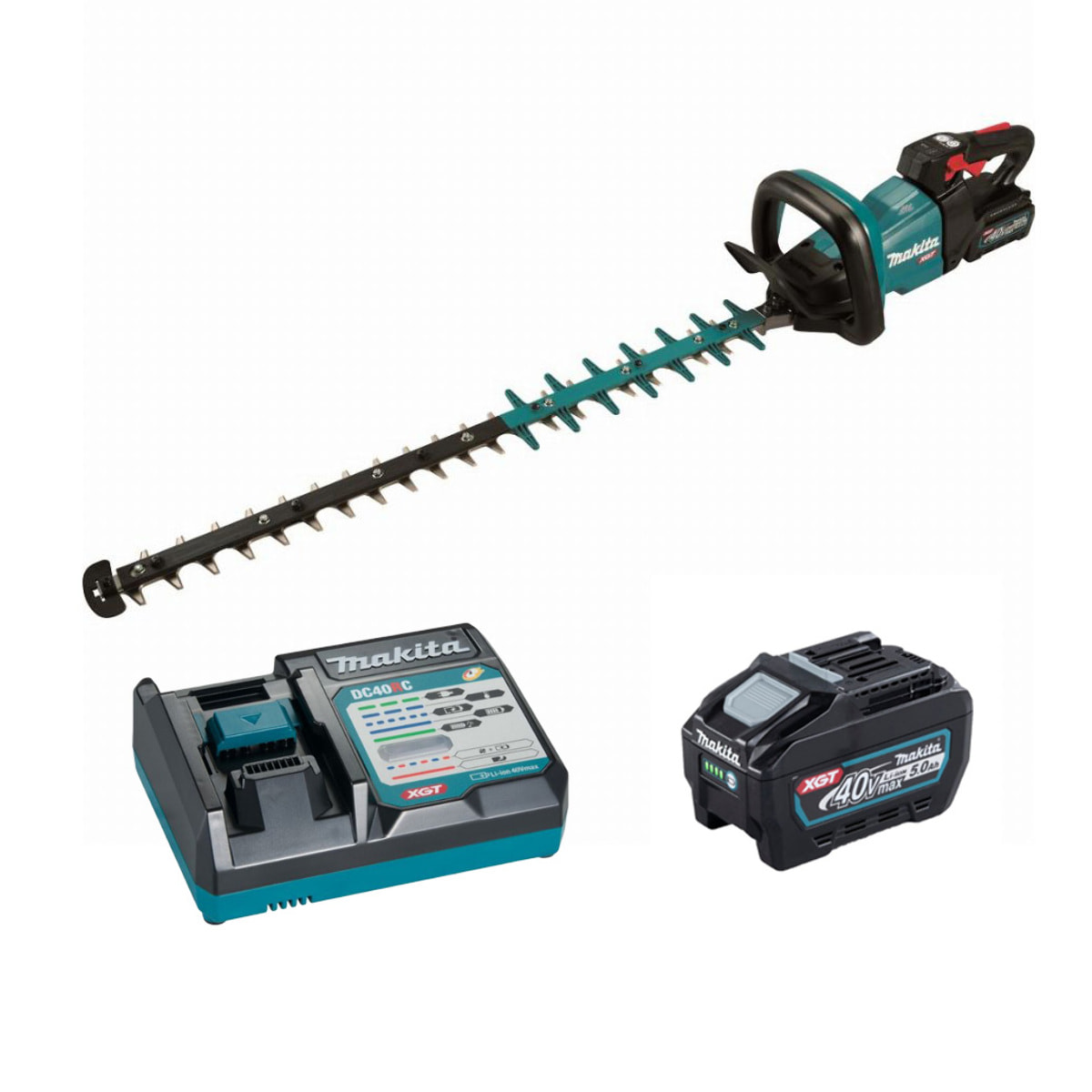 Cortasetos M 75 cm 40V max MAKITA 2 batt. BL4040 + cargador - UH005GM201