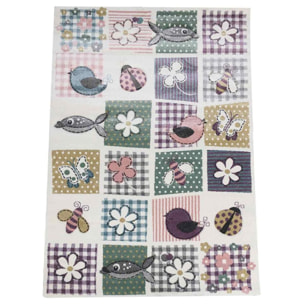 Tapis enfant tissé motif géométrique LANE