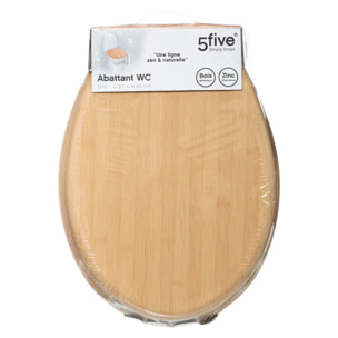 Abattant WC effet bambou en bois