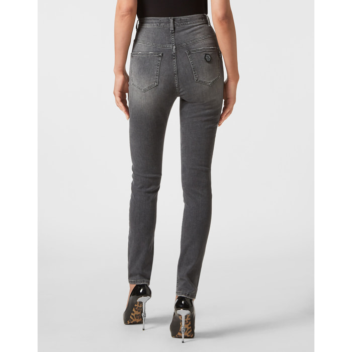 PHILIPP PLEIN Jegging de cintura alta