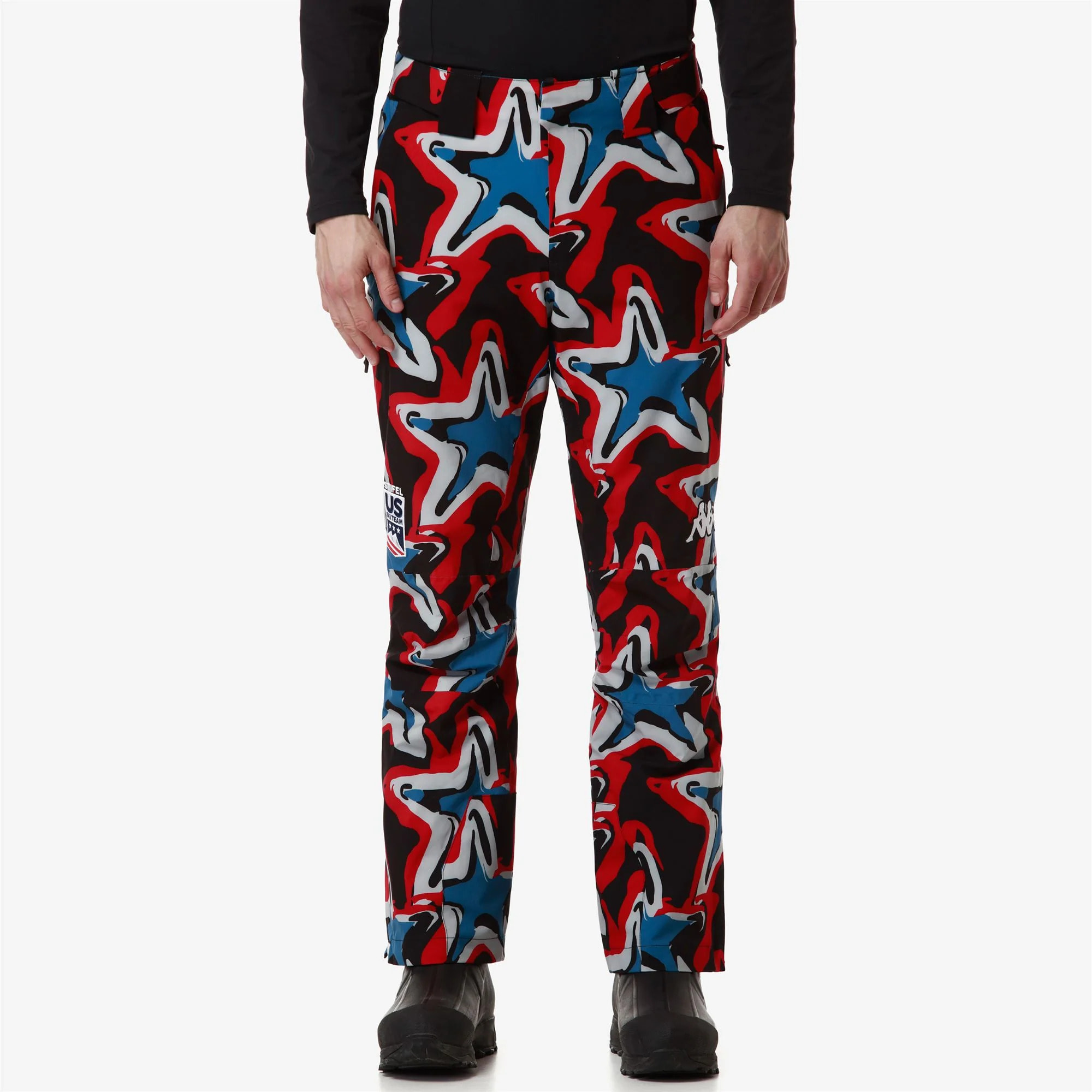 Kappa - Pantaloni Uomo Nero - 8Cento 864G Us