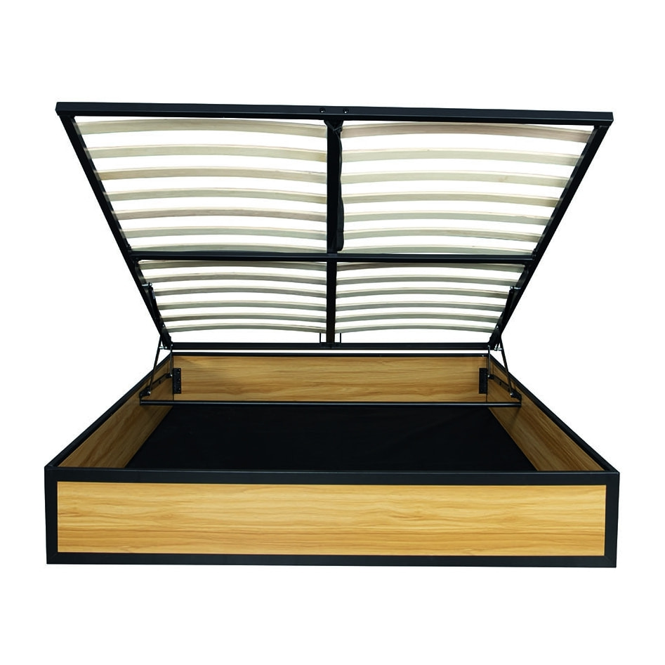 Lit coffre industriel 160 x 200 cm CHARLES