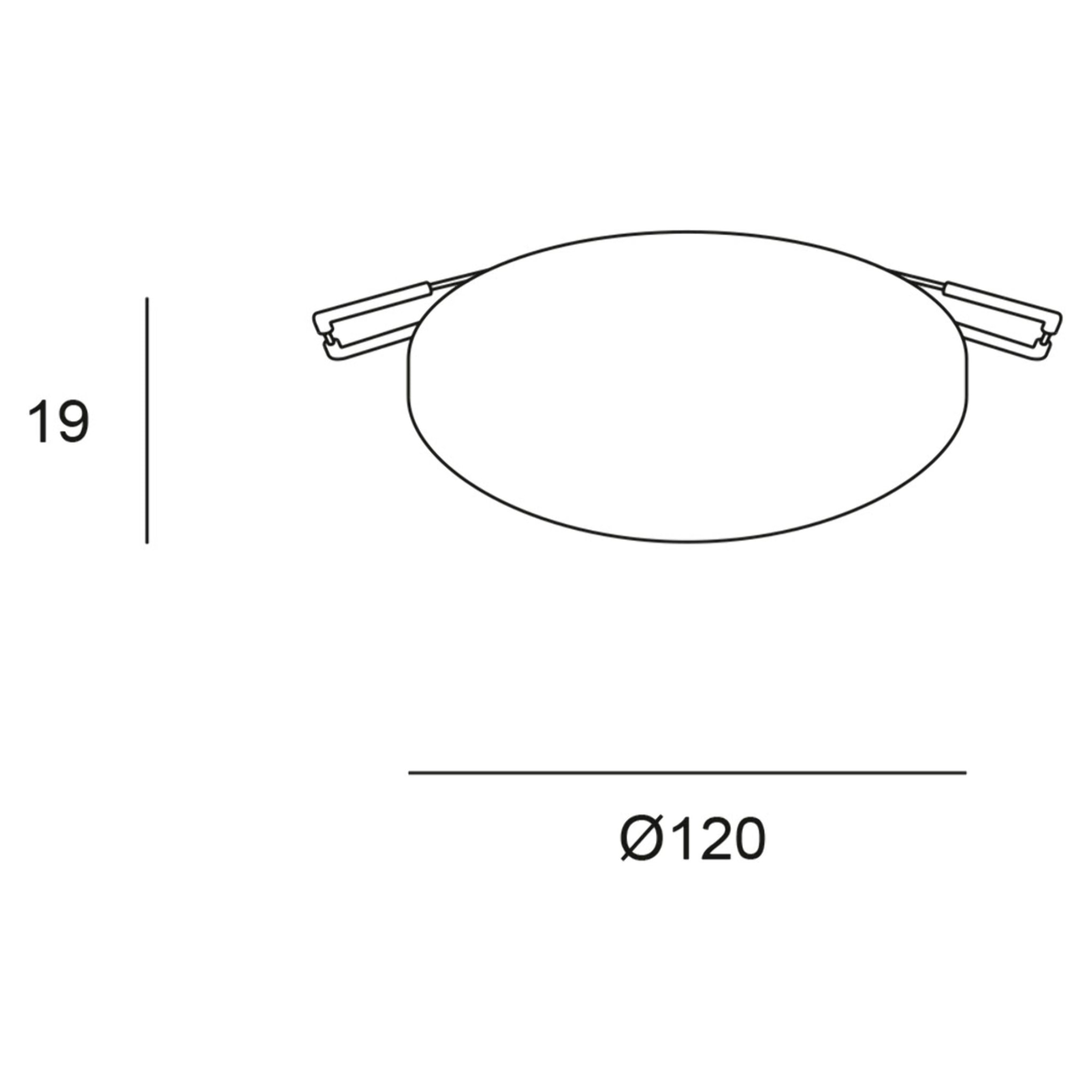 Forlight Plafon Ip54 Wide Ø120Mm Led 16,2W 4000K Blanco 1270Lm