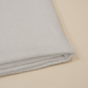 Housse pour tête de lit en bouclé gris clair en différentes tailles