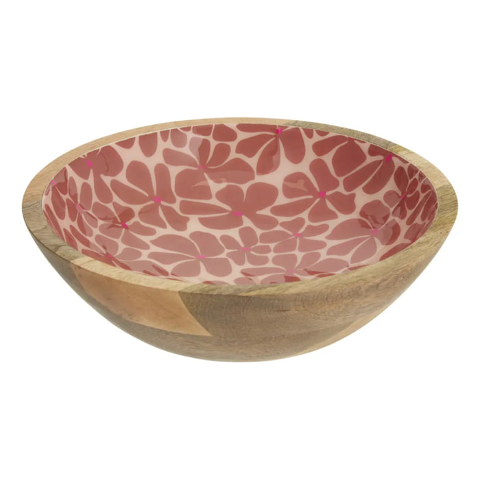 Saladier Inaya D25cm terracotta et manguier