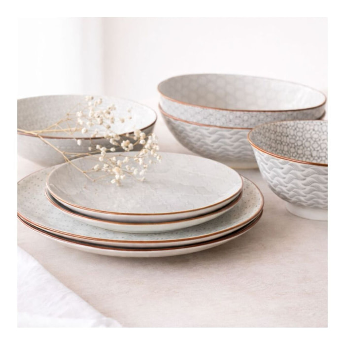 Lot de 6 petites assiettes à dessert, SLOW