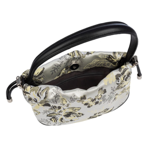 Bradano Bolso de mano Mujer. Fabricado en tela y piel sintética PU.