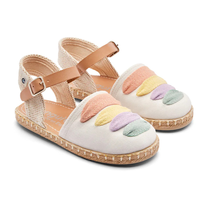 Alpargatas de Niña Yute Cierre Hebilla Multicolor