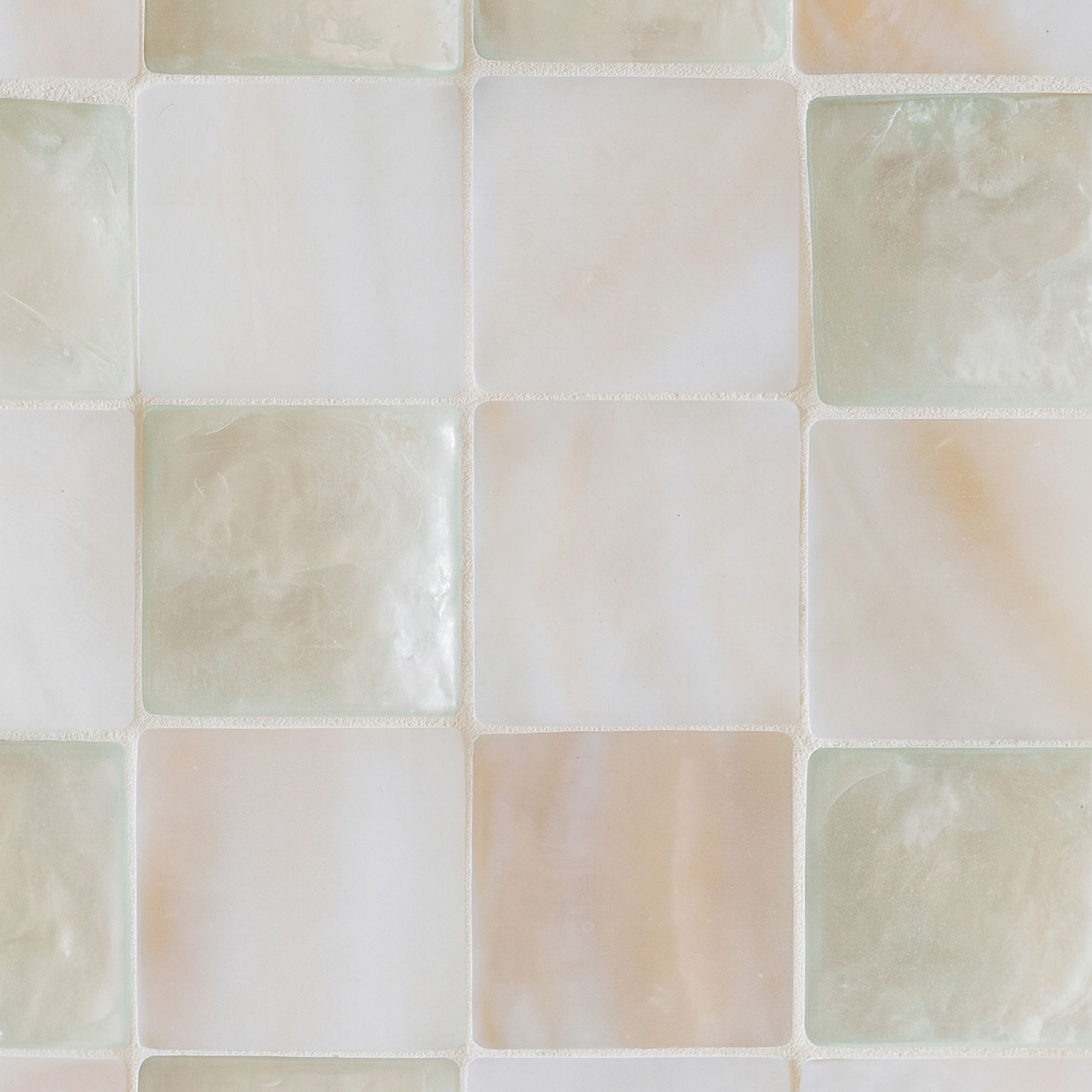 Table basse en coquille de capiz verte  ZINA