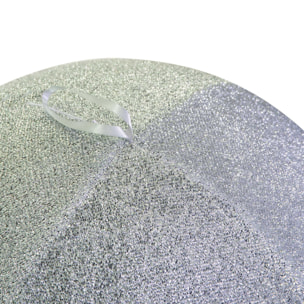 Palla gonfiabile di tessuto effetto glitter argento cm ø60h60