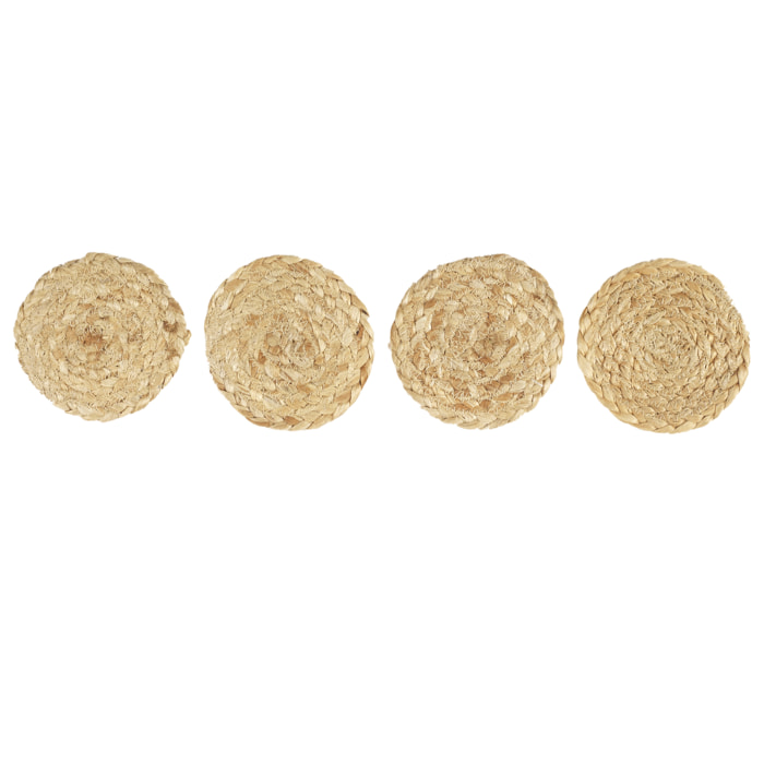 Dessous De Verre Jute 10cm X4