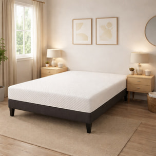 Matelas Absolu, Soutien Ferme ,21 cm, Mémoire de Forme & Mousse Haute Densité, Fabrication Française, Déhoussable