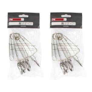 Lot de 8 pinces à escargots FM Professional Gourmet Edition