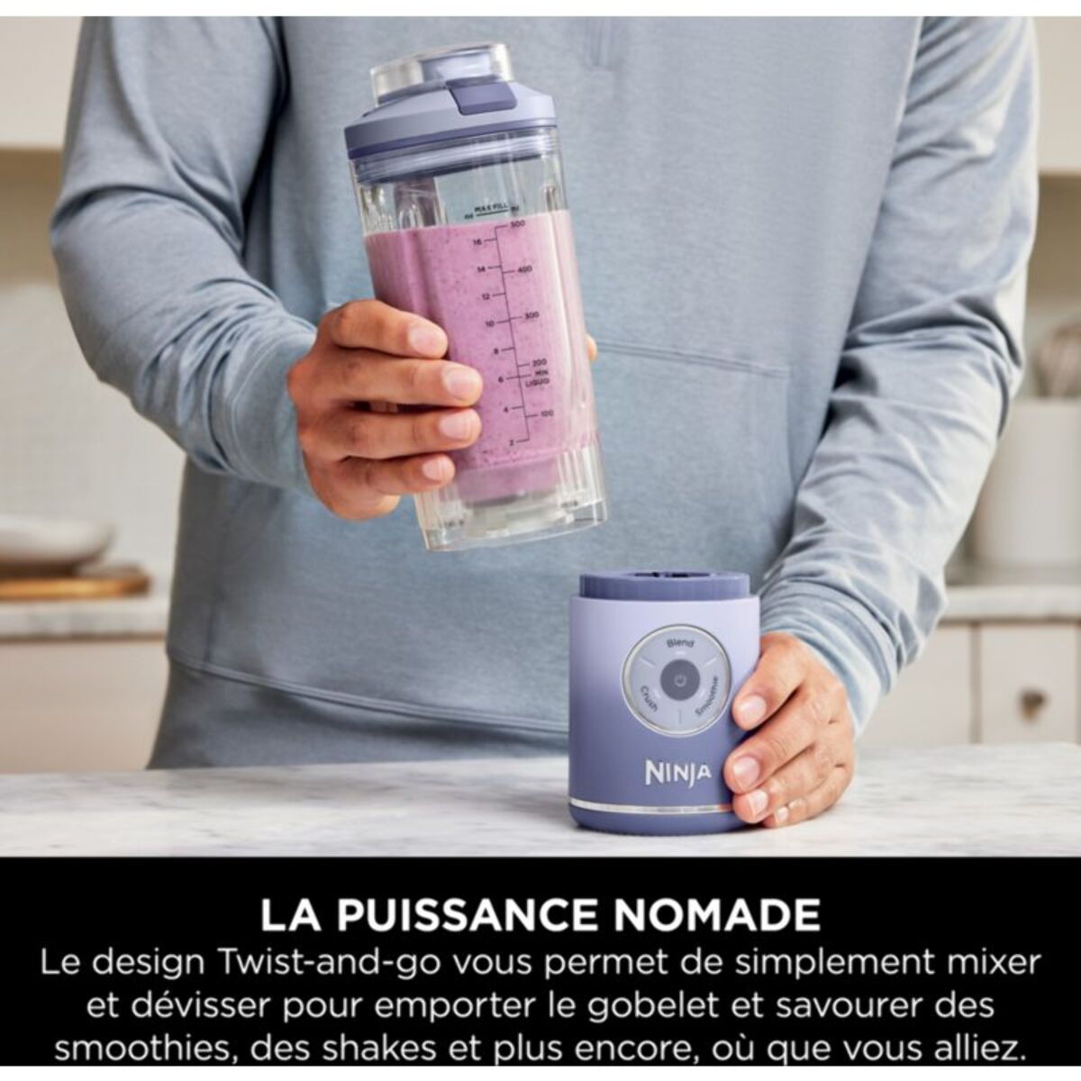 Blender NINJA Blast Max BC251EULD Lavande sans fil