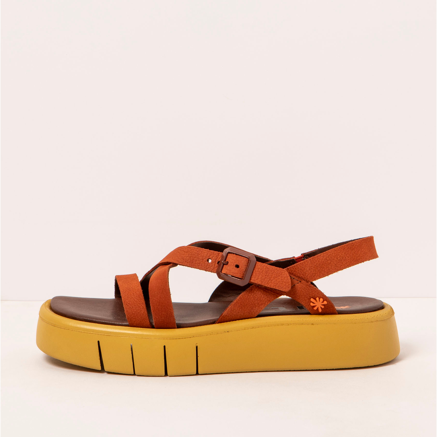 Sandalias 1853 NOBUCK DARK ORANGE/ MALAGA color Dark orange