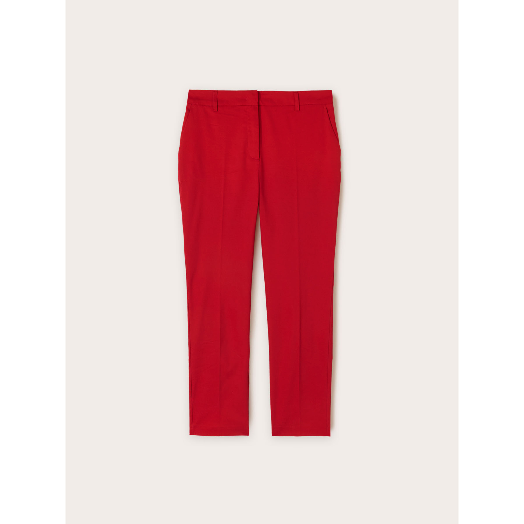 Motivi - Pantaloni regular in tessuto tecnico - Rosso