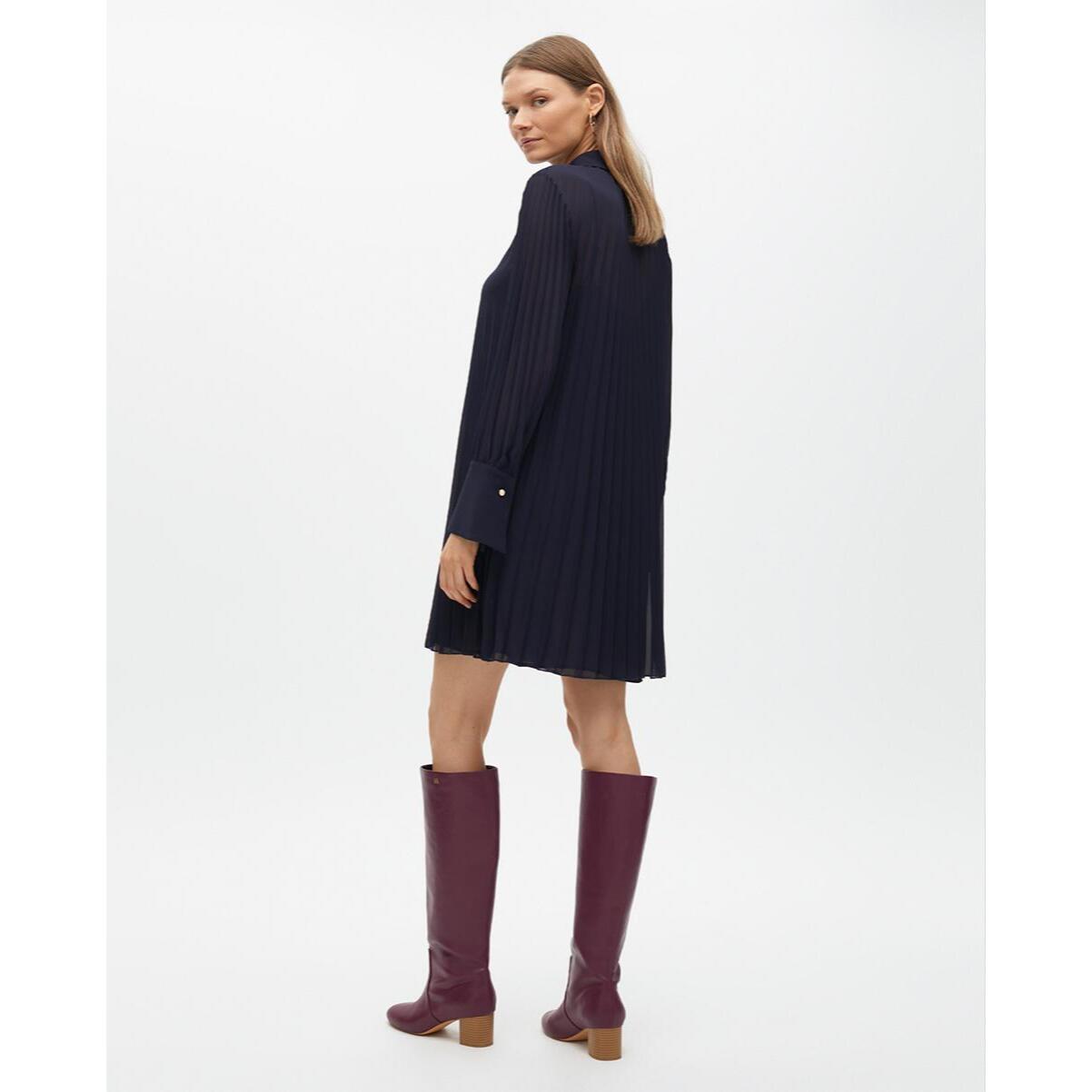 Vestito Corto Plissé