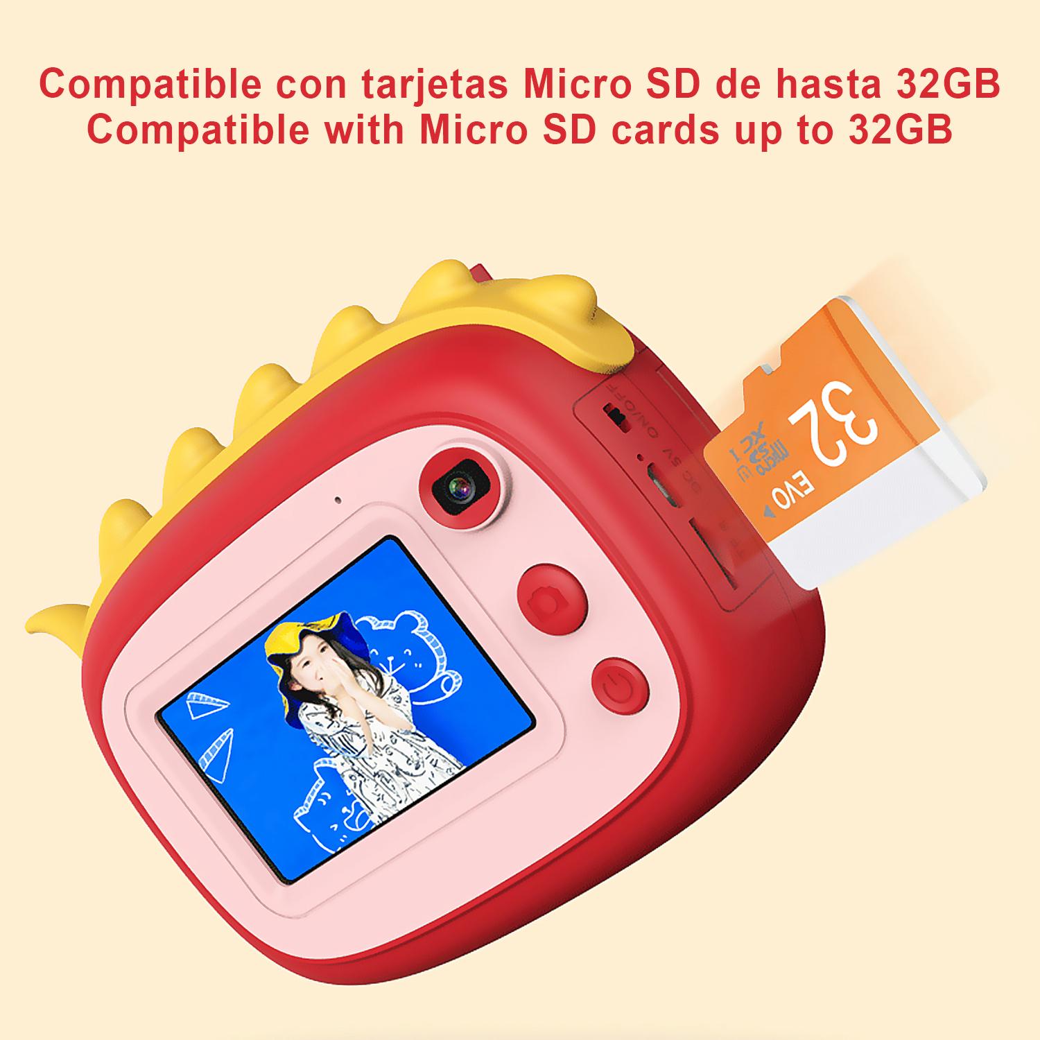 Fotocamera digitale A6 con stampa istantanea. Touch screen, video Full HD.