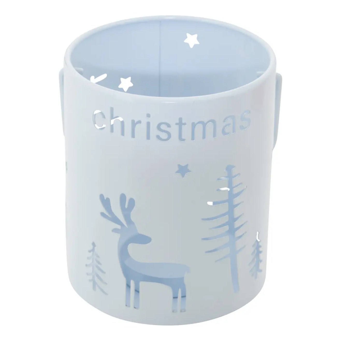 Lanterne de Noël en métal ajouré