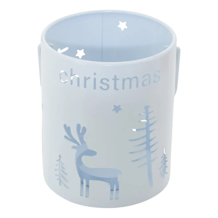 Lanterne de Noël en métal ajouré