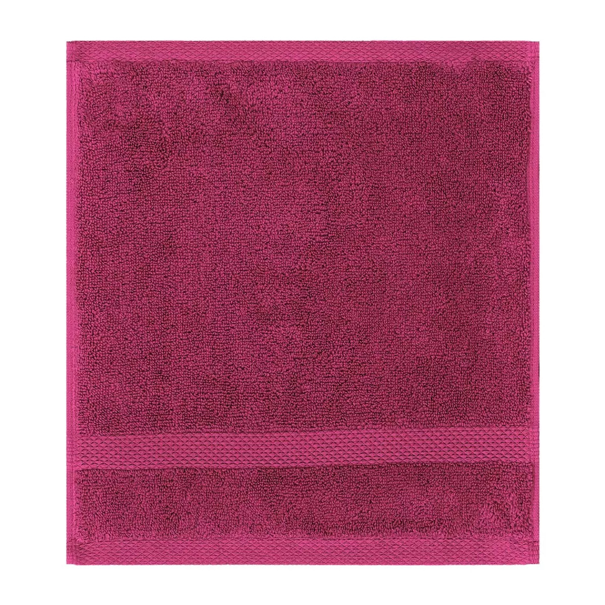 Carre pur coton 550 g/m² uni rose Elea fuchsia