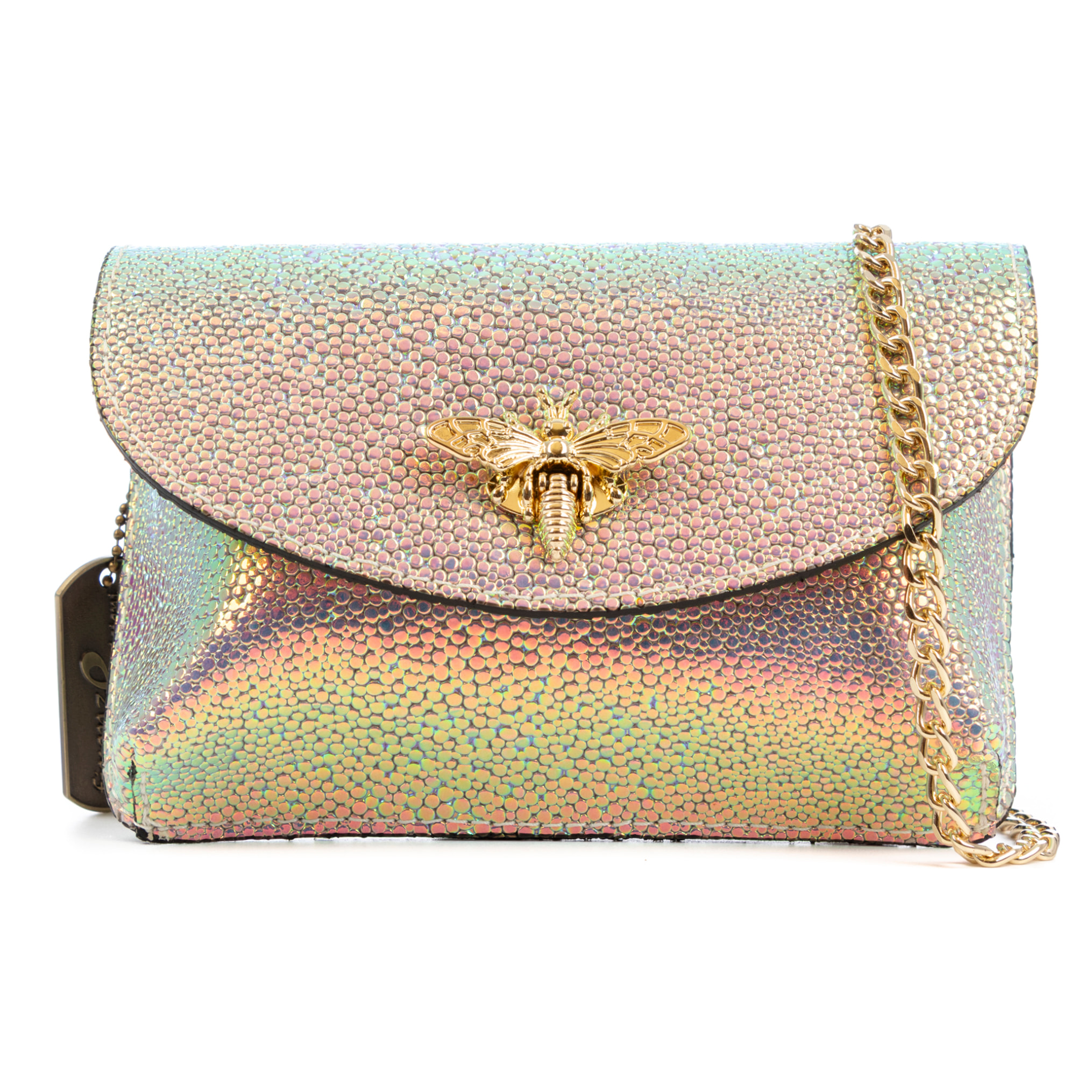 Aquilonia borsa a mano donna. Pelle autentica finitura Dollaro.