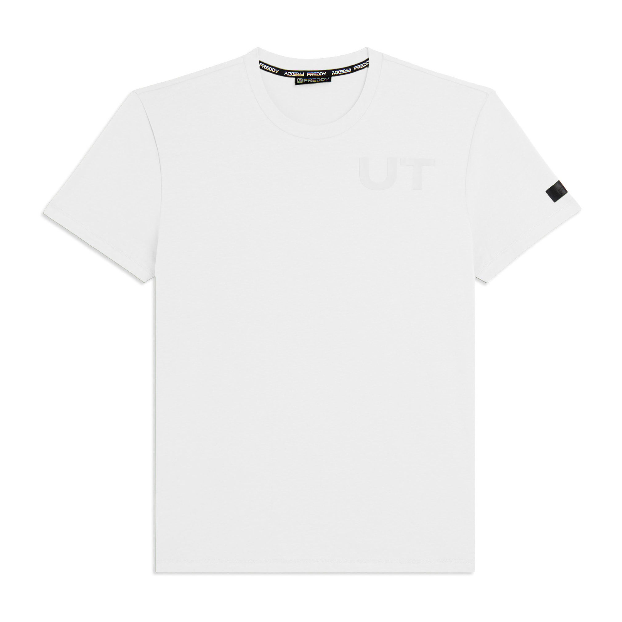 T-shirt Cotone Elasticizzato con Stampa Urban Tech
