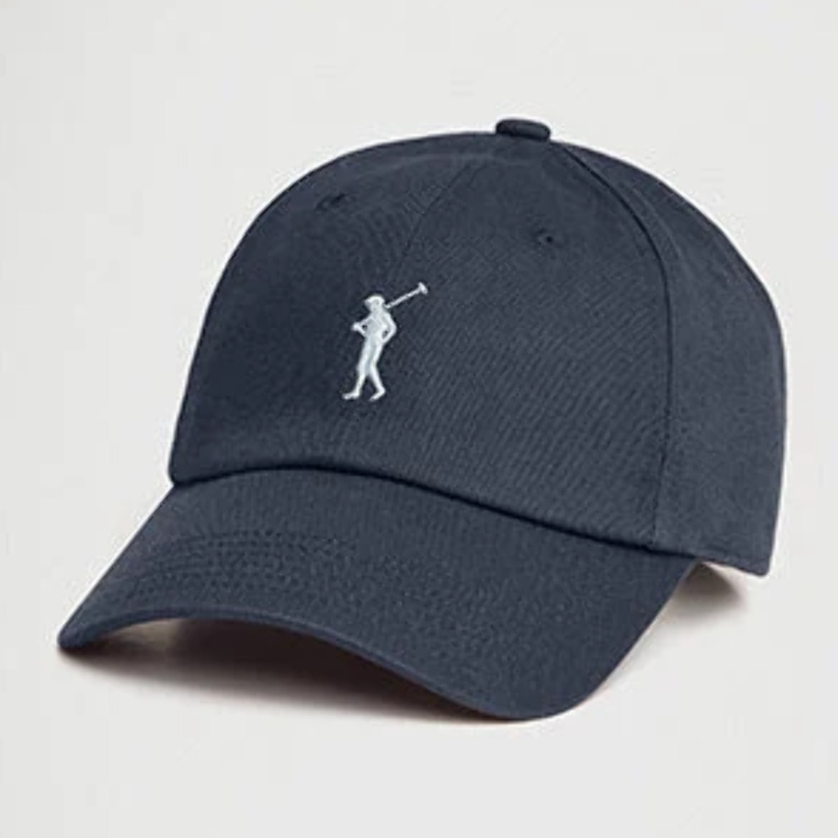 Gorra azul denim de seis paneles con logo Rigby Go