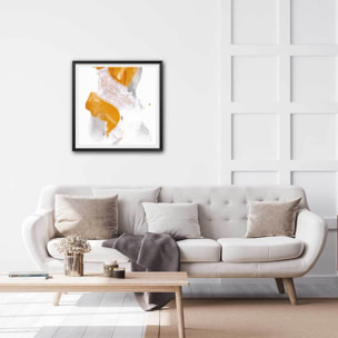 Affiche deco Ambre abtraite Affiche sous cadre noir