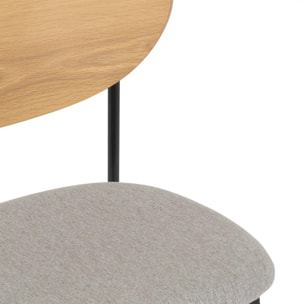 Lot de 2 Chaises "Jaisa" gris